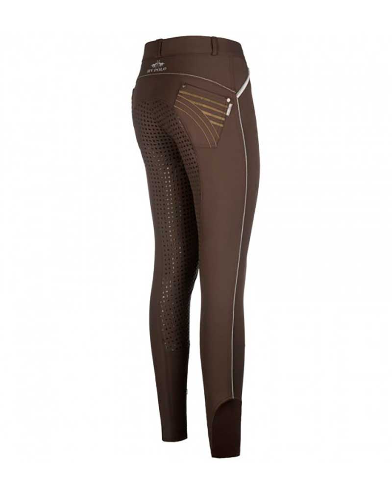 Pantalons marron (grip aux genoux) pour femme Sandy - HV Polo