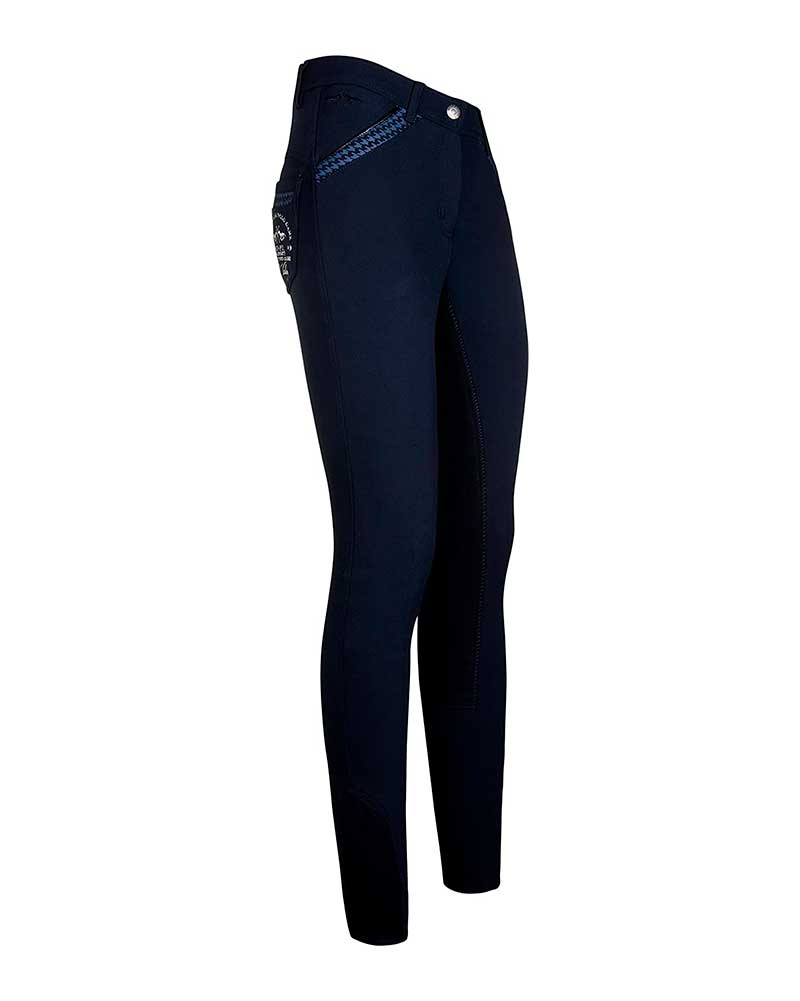 Pantalons bleu marine (grip à fond intégral) pour femme Granada - HV Polo