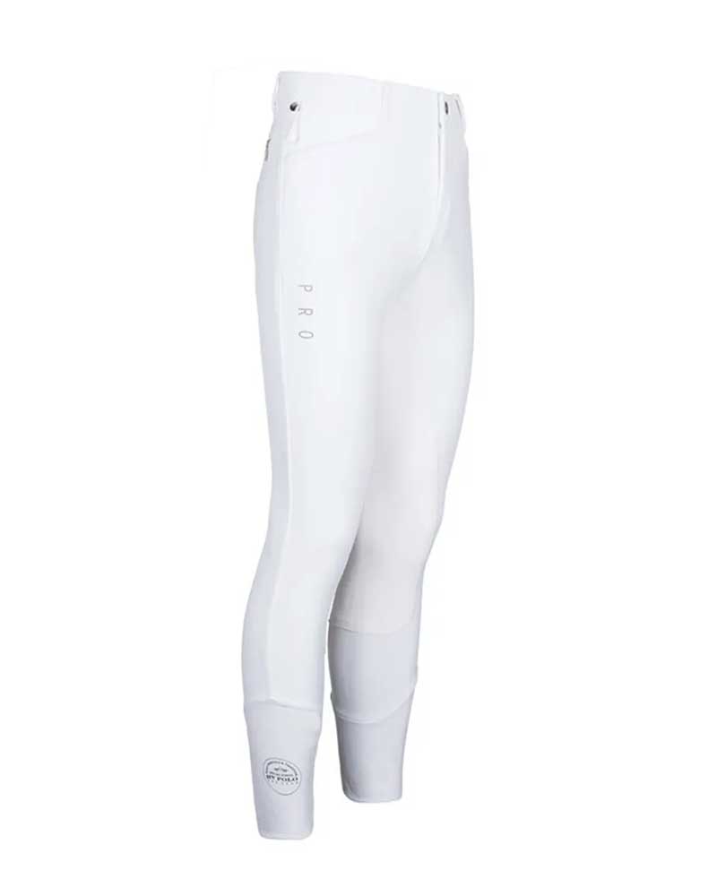 Pantalons de compétition blanc (en fond de peau) pour homme Abase - HV Polo