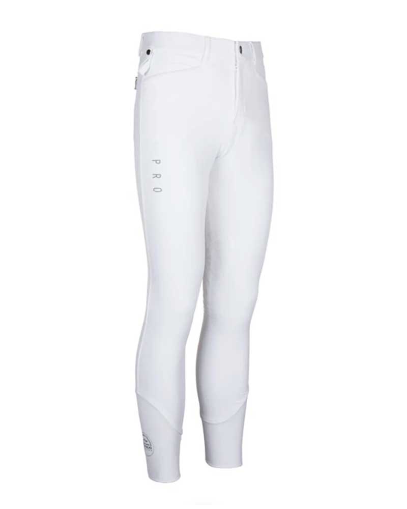Pantalons de compétition blanc (grip aux genoux) pour homme Battal - HV Polo