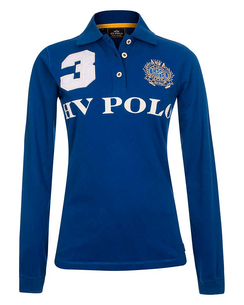 Polo de manga larga azul royal Favouritas - HV Polo