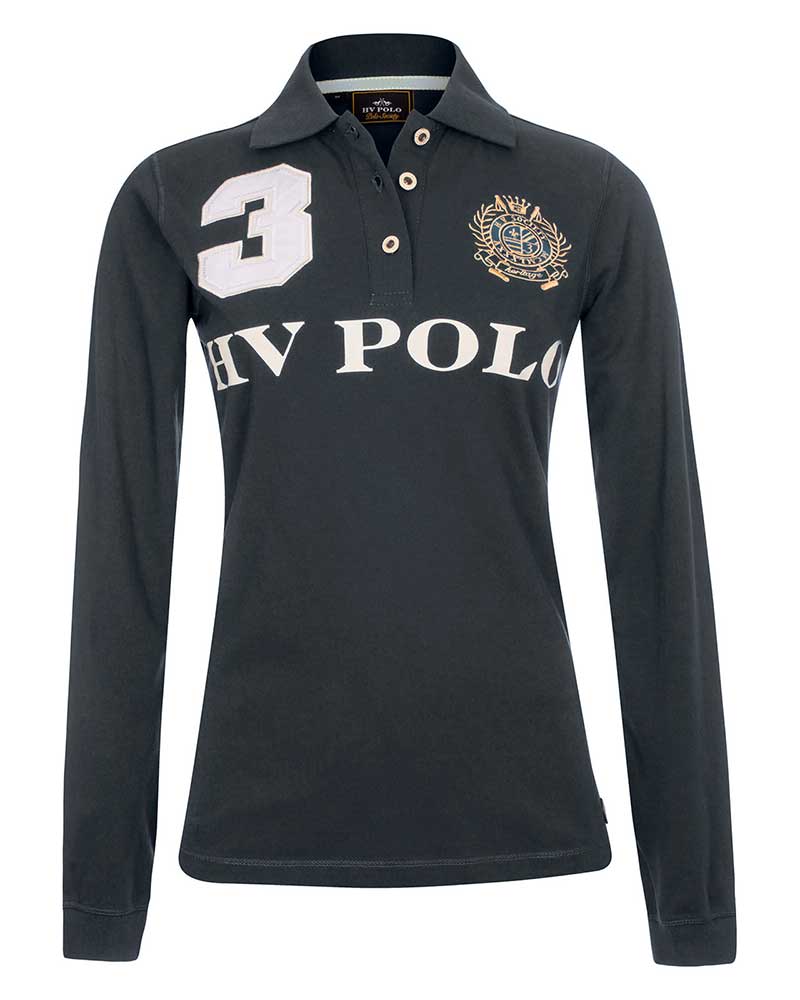Polo à manches longues gris foncé pour homme Favouritas - HV Polo