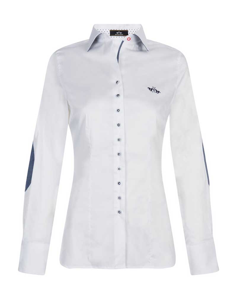 Chemise casual à manches longues blanc pour femme Anastasia - HV Polo