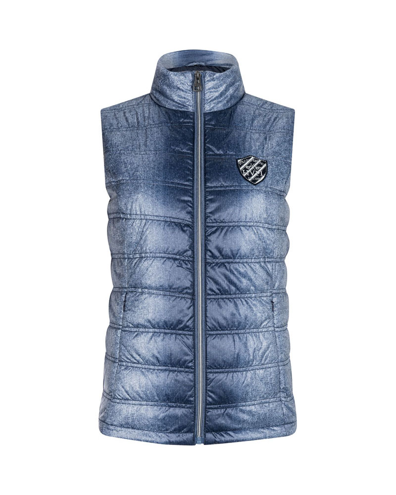 Navy blue and white padded vest for women Hilden - HV Polo