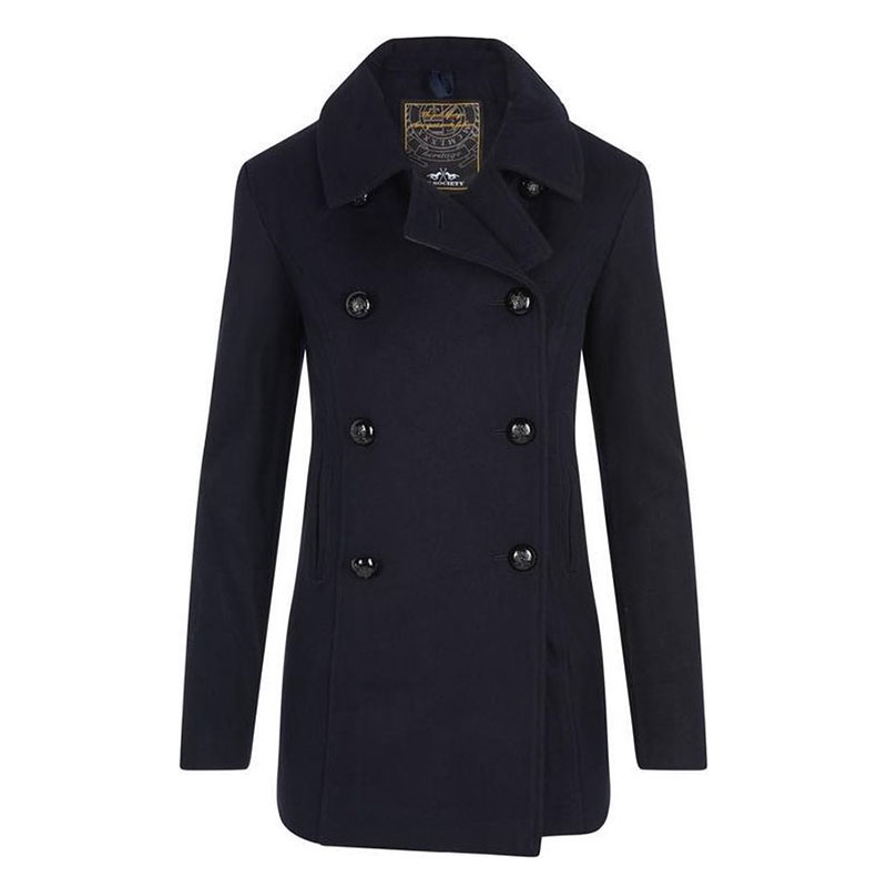 Trenca longue de paño bleu marine pour femme Thessa - HV Polo