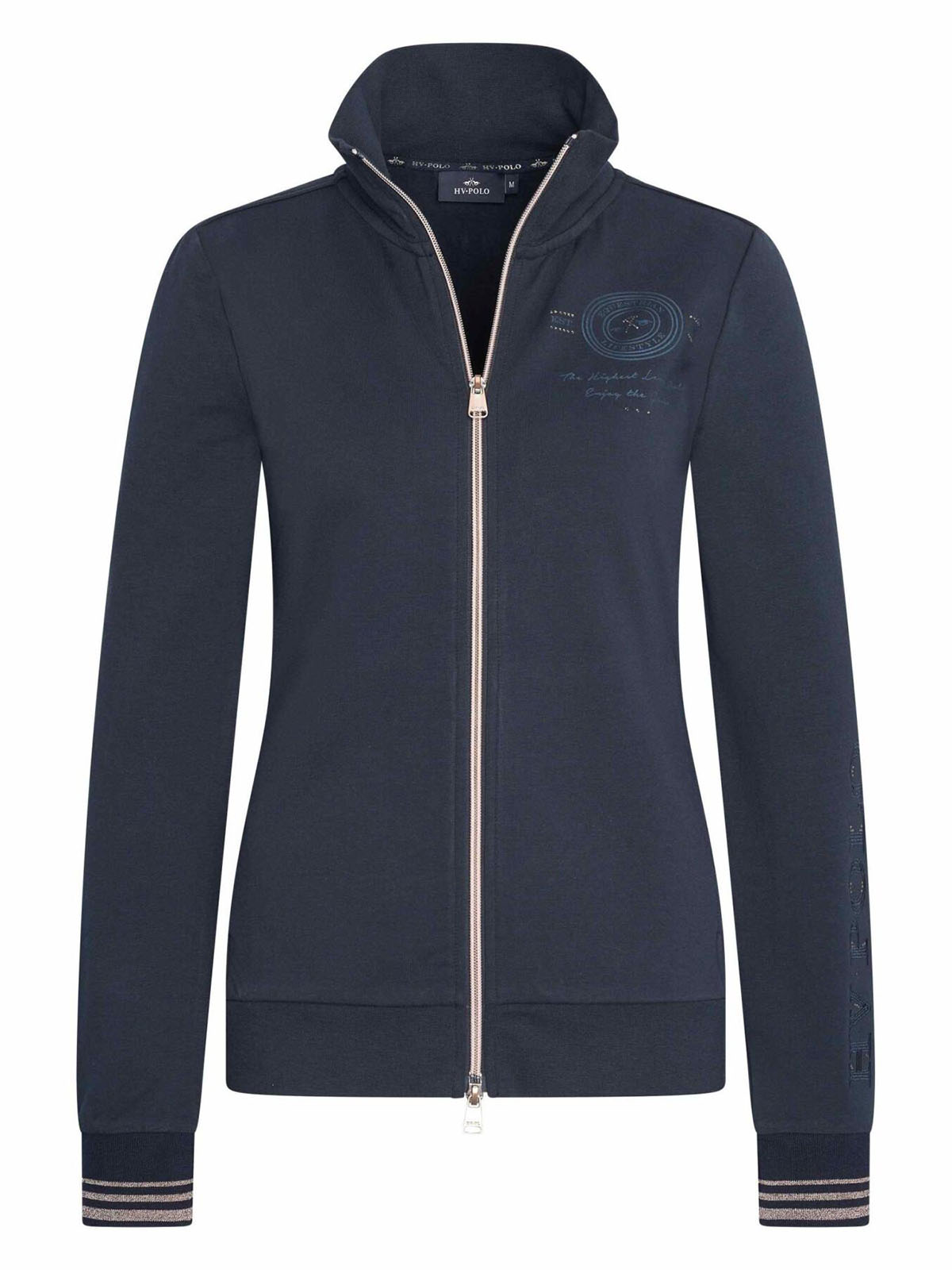 Veste bleu marine avec doublure polaire interior sans capuche pour femme - Gina - HV Polo
