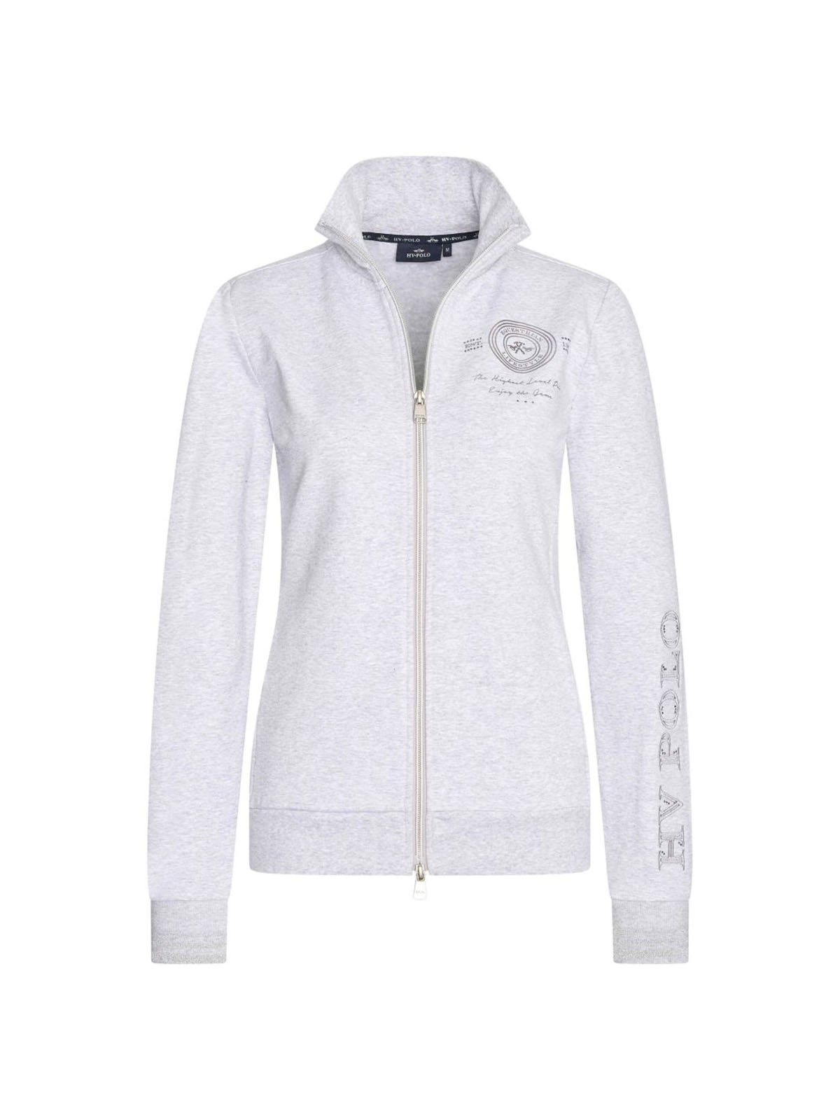 Women’s Light Grey Jacket with Fleece Lining, No Hood – Gina - HV Polo