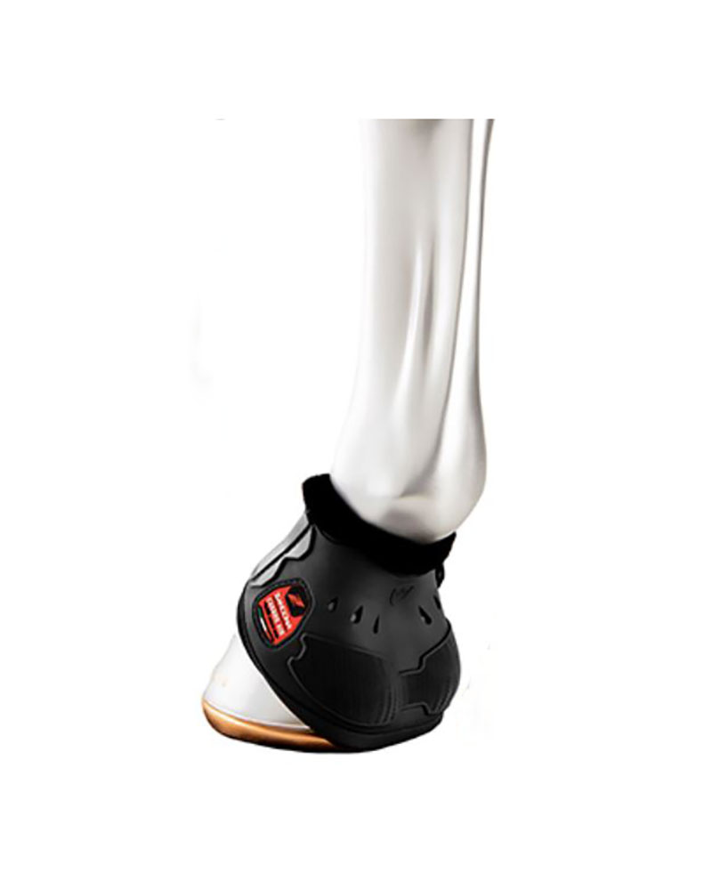 Pack of 2 black breathable horse bells Carbon Air - Zandona