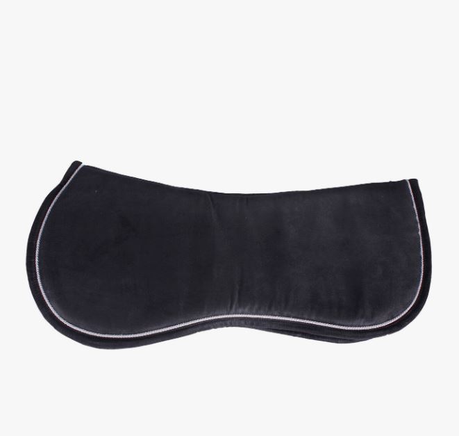Garrot/protection noir en caoutchouc intelligent doublé pour cheval et poney - QHP