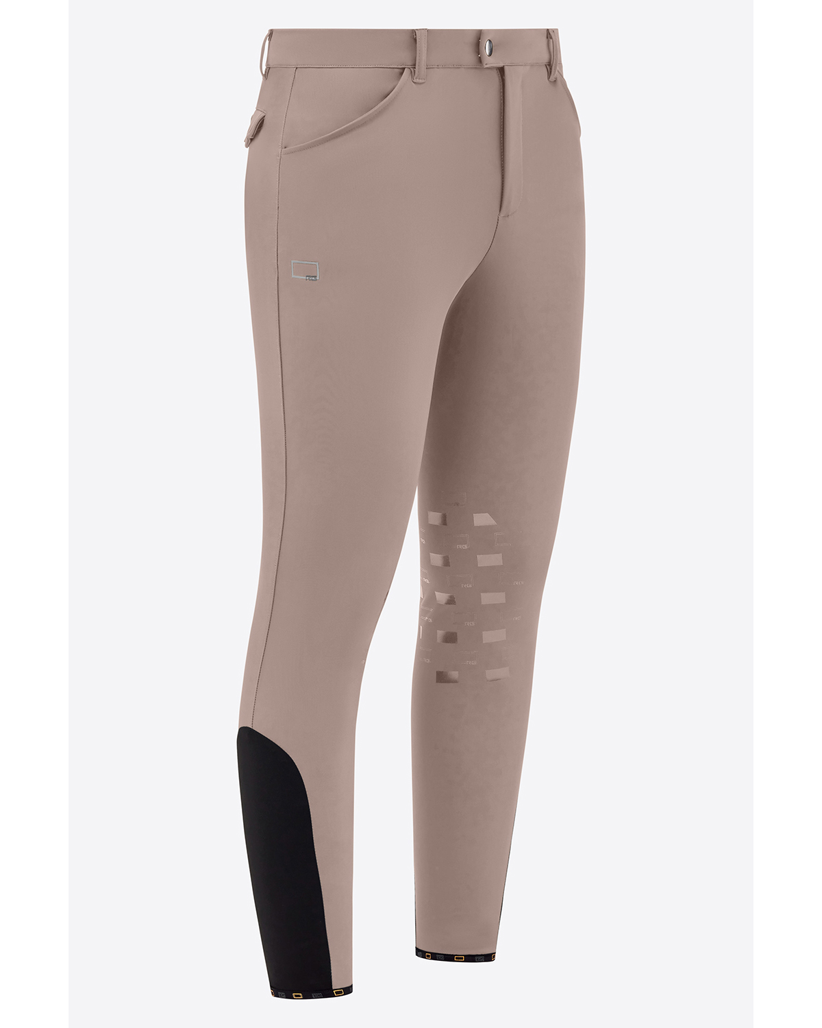 Taupe bonded knee-grip riding breeches for men - RG