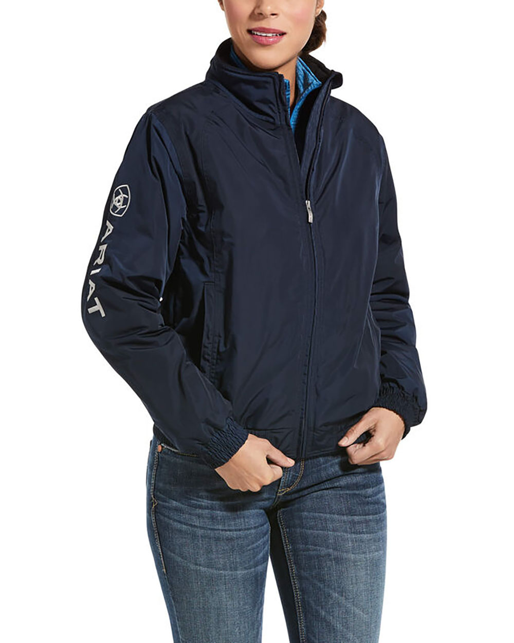 Bomber matelassée bleu marine pour femme Stable team - Ariat