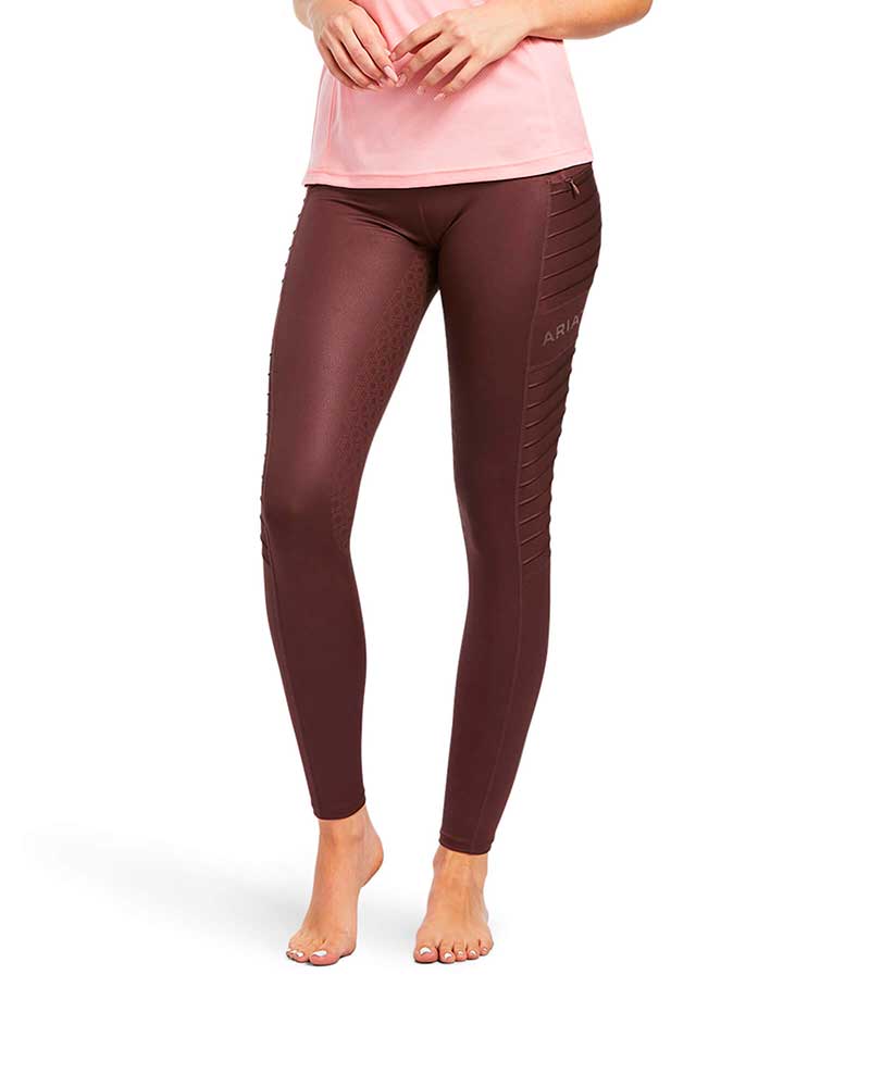 Bright brown riding tights (grip culera) for women EOS Moto - Ariat