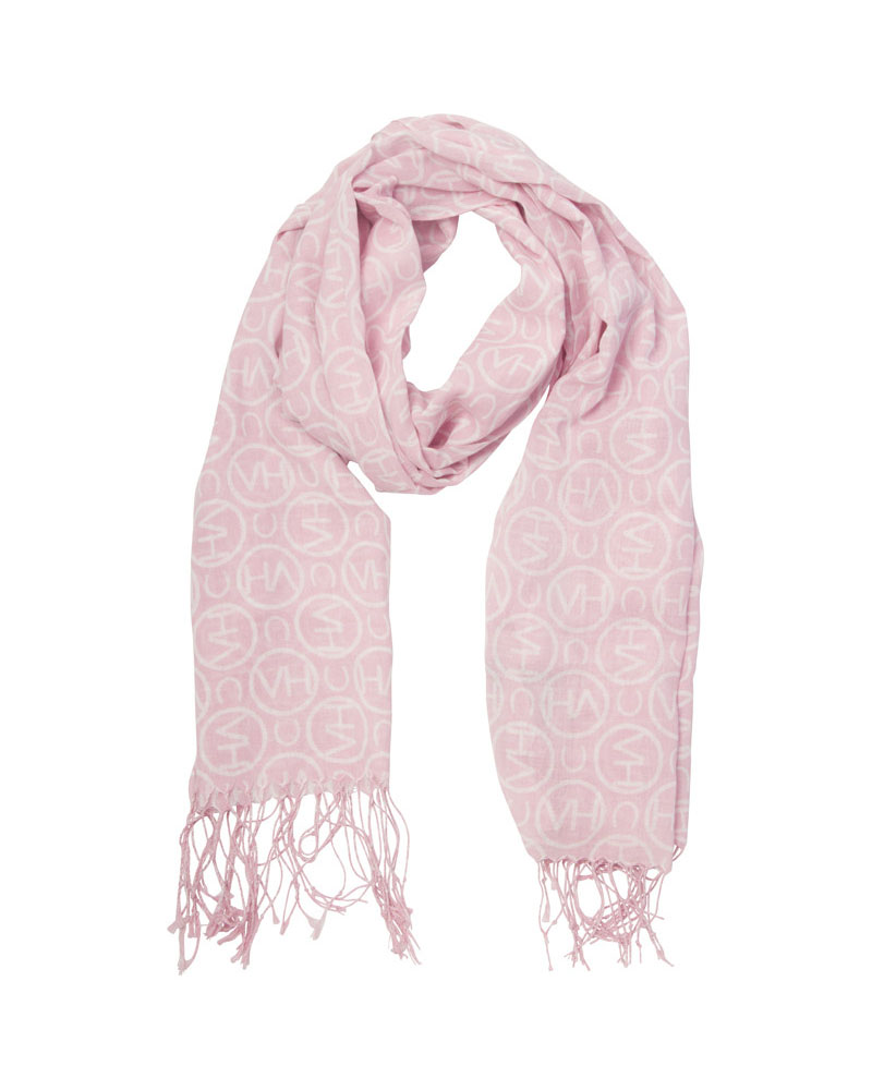 Foulard rose clair avec imprimé de hv - HV Polo