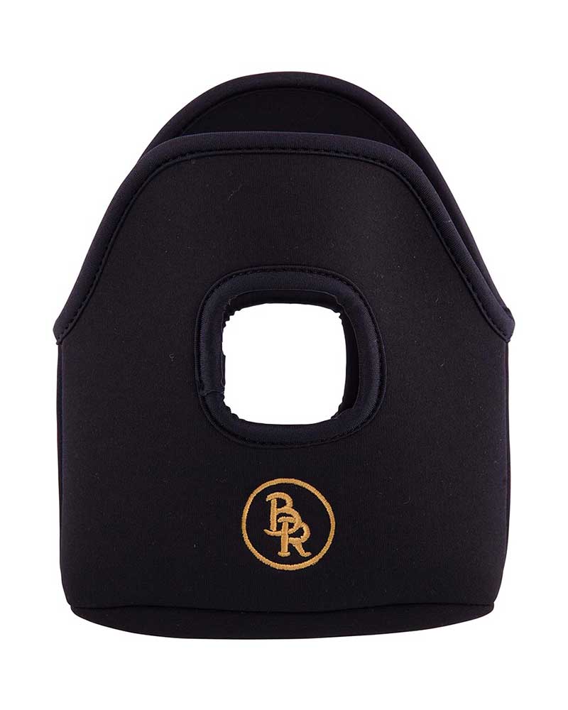 Black neoprene stirrup cover to protect the saddle - BR