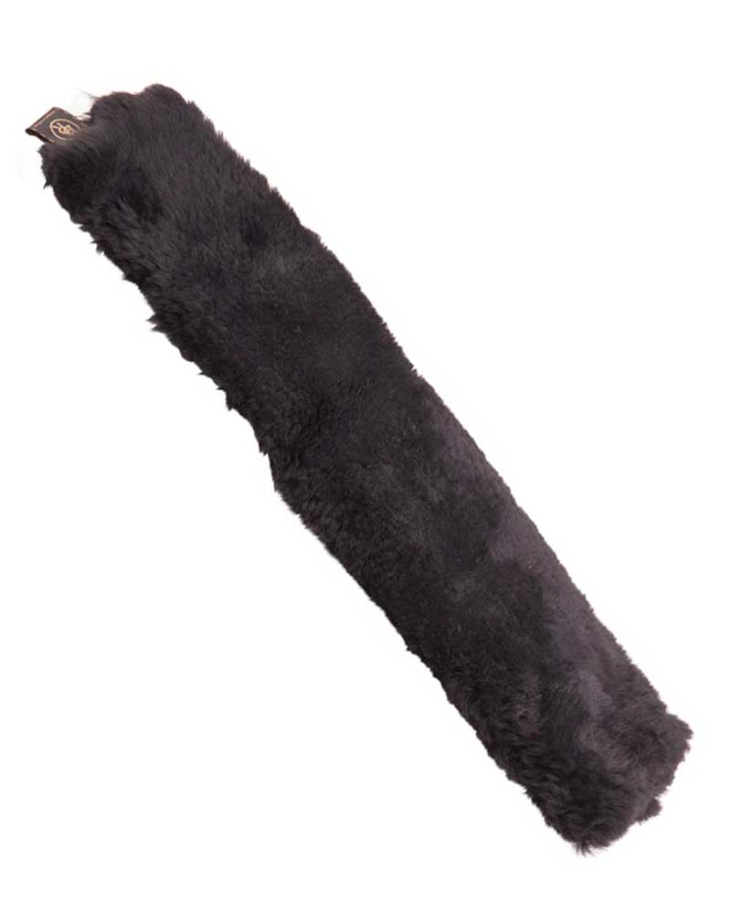 Slip on black sheepskin 50 or 60cm girth sleeve - BR