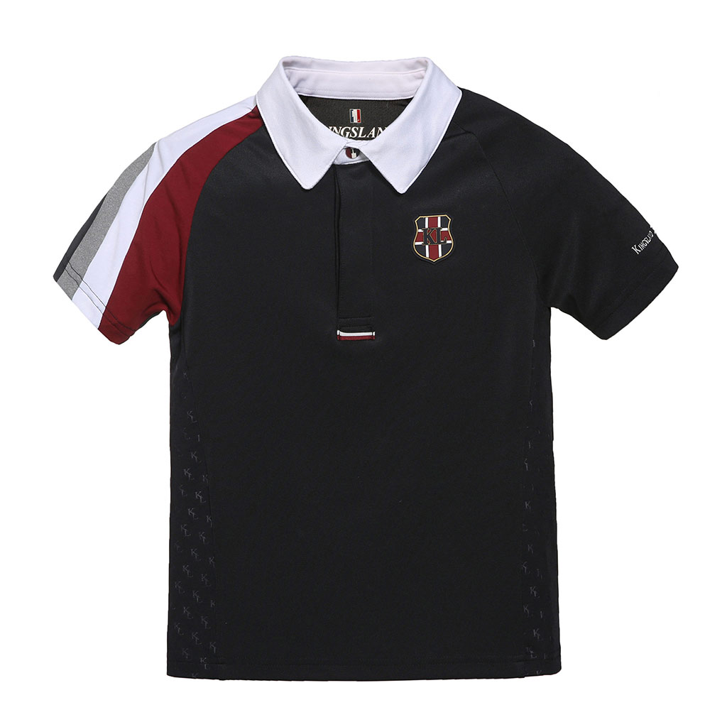 Short-sleeved piqué competition polo shirt in navy blue for boy – Dumfries - Kingsland