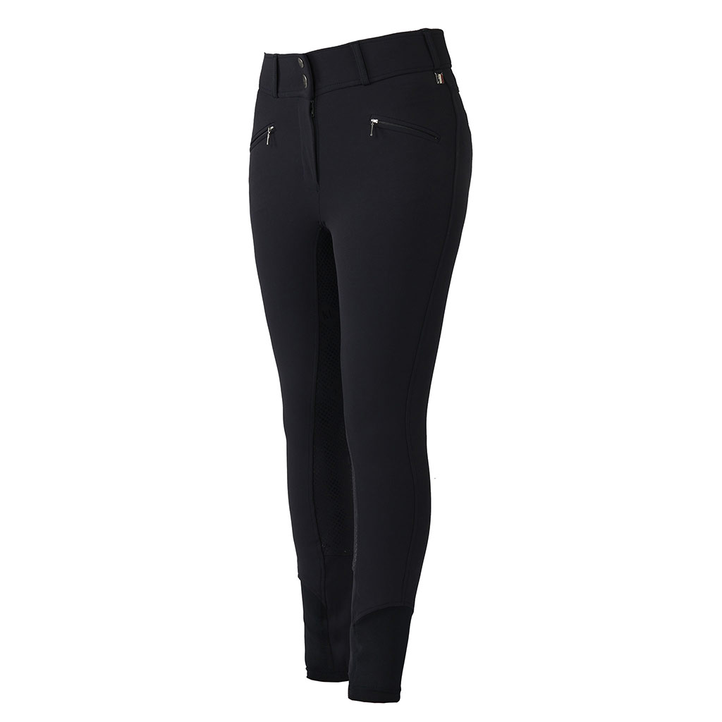 Pantalons avec grip à fond intégral bleu marine pour femme modèle Kadi - Kingsland