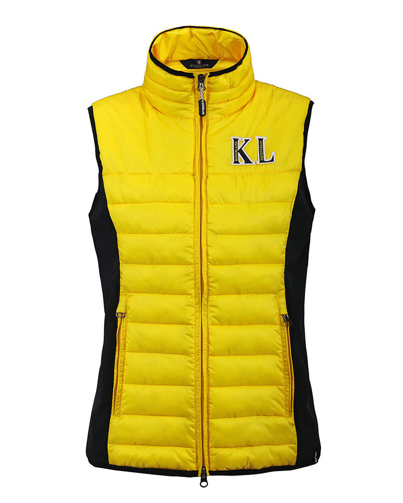 Gilet matelassé jaune et bleu marine unisexe Le Vanto - Kingsland