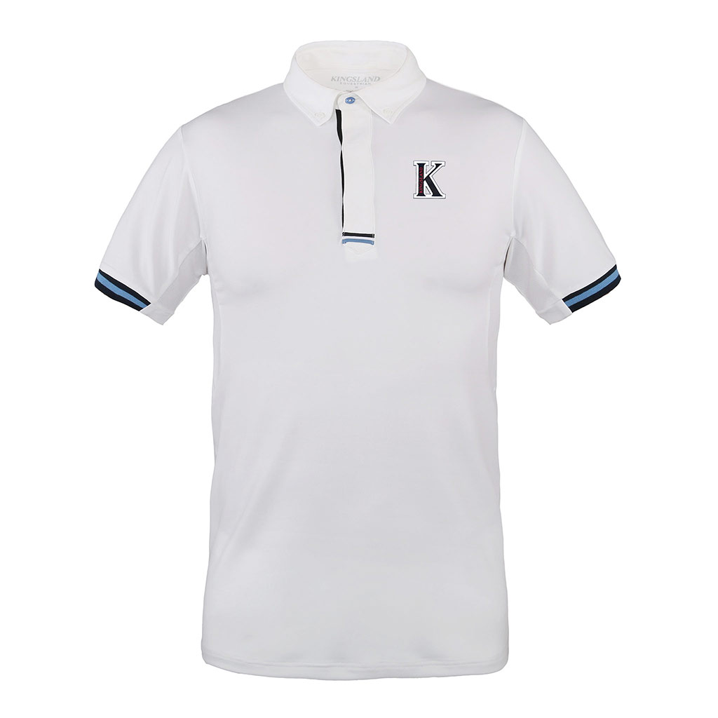 Polo de compétition pour homme modèle Fezzano Blanc - Kingsland