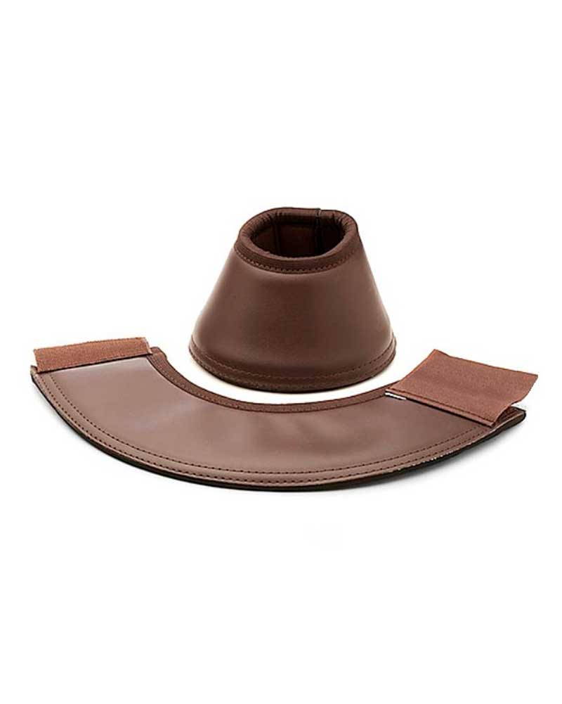 Lot de 2 cloches marron en néoprène et cuir synthétique pour cheval - Horse Montana Equipent