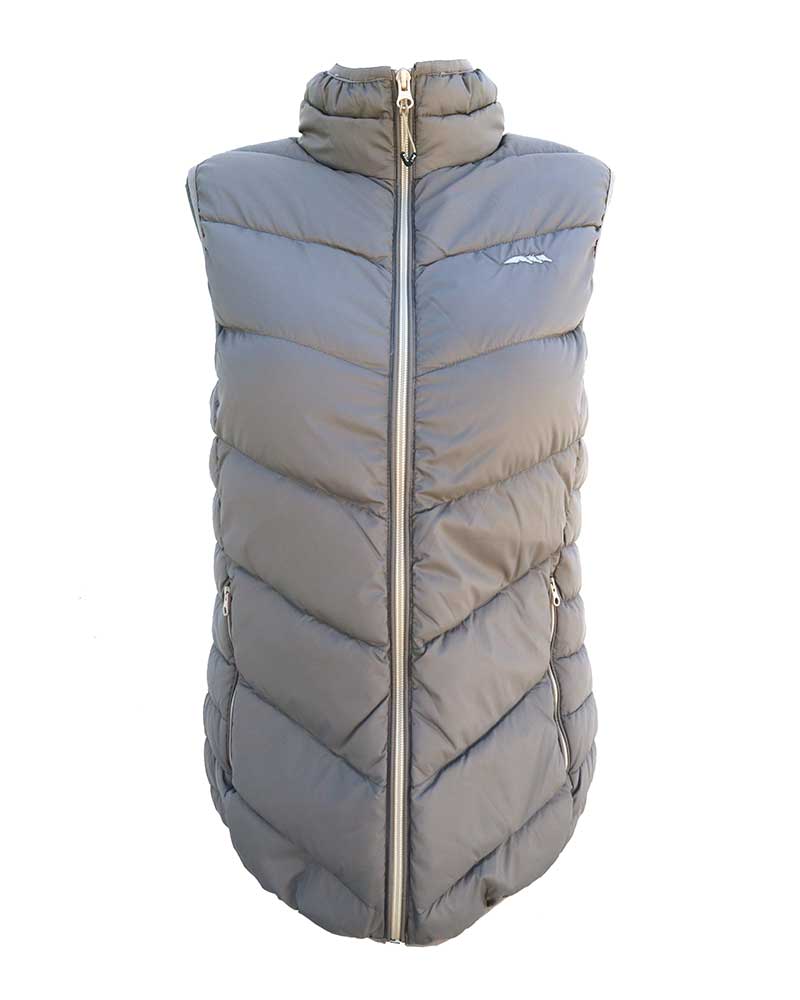 Women’s beige padded down vest – Jose - Equiline