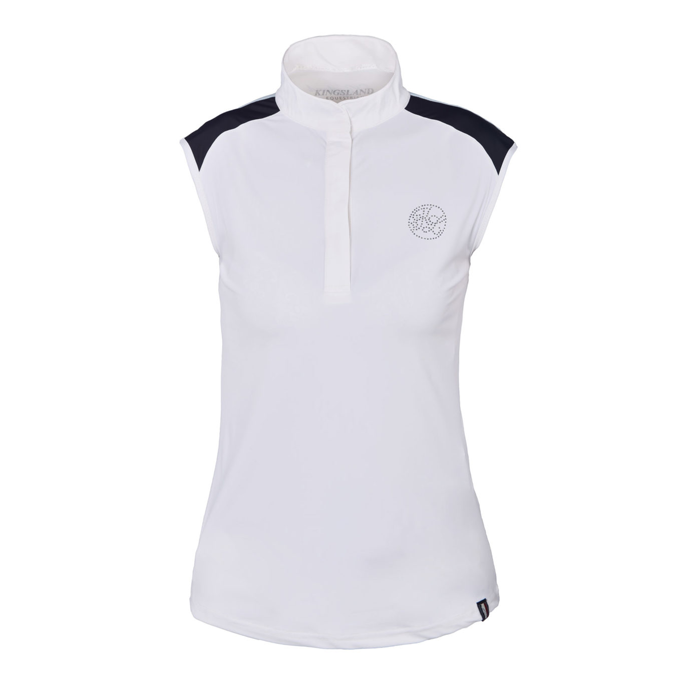 Polo de compétition blanc pour femme modèle Kelso - Kingsland