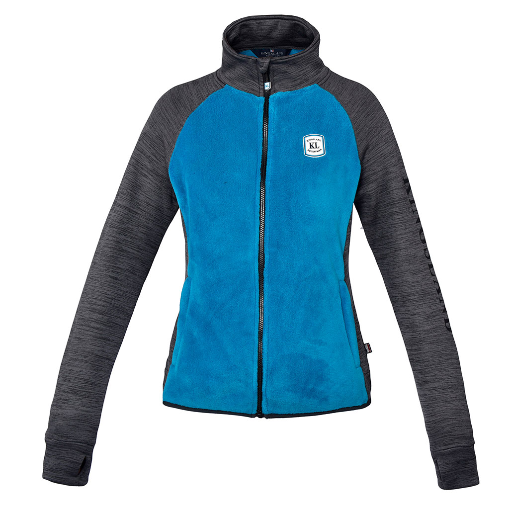 Veste polaire d'entraînement bleu ciel et gris chiné pour femme Koschuta - Kingsland