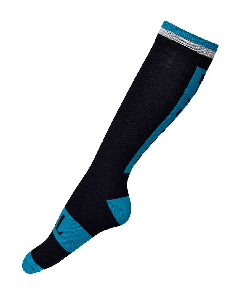 Unisex Black and Light Blue Coolmax Knee-High Socks – Napf - Kingsland