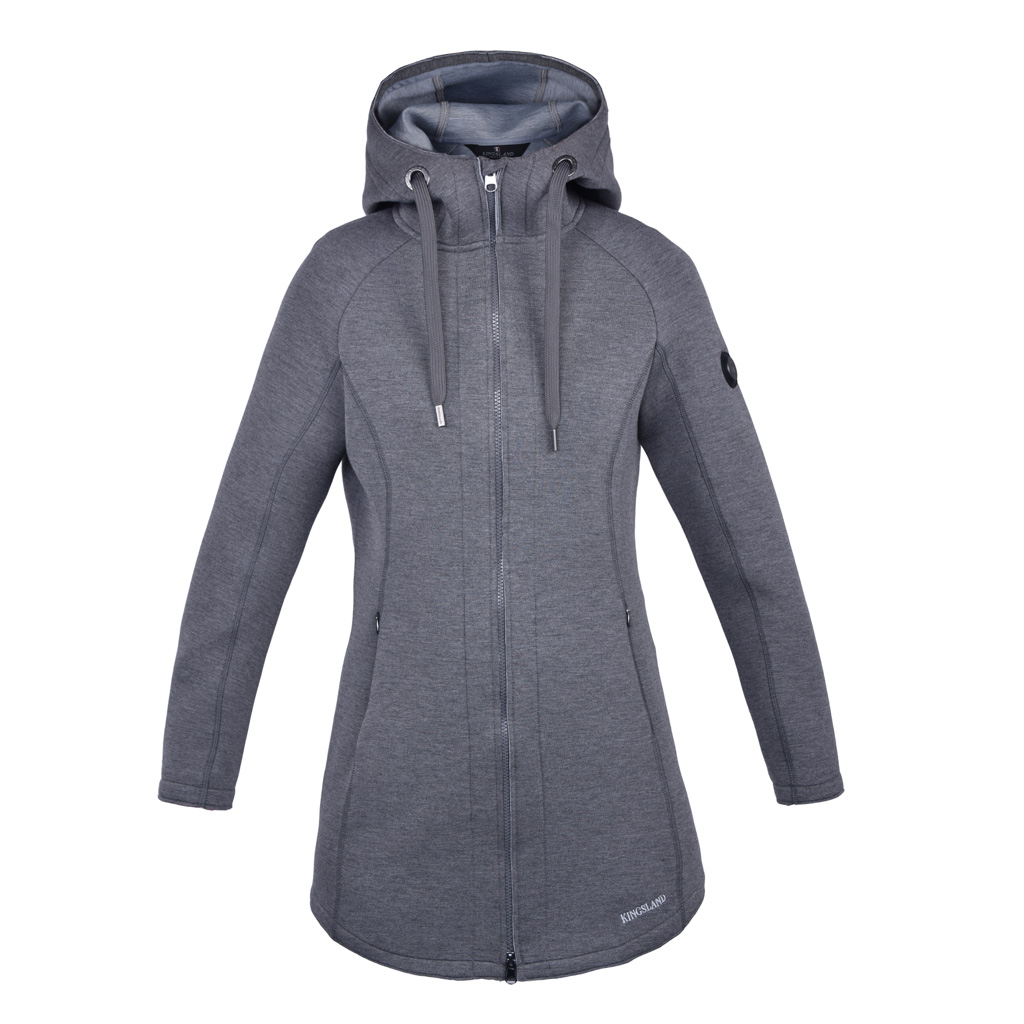 Veste longues pour femme modèle Julie Gris foncé - Kingsland