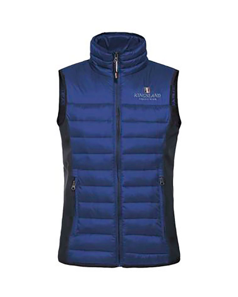 Gilet matelassé bleu foncé et bleu marine unisexe Edición limitada - Kingsland