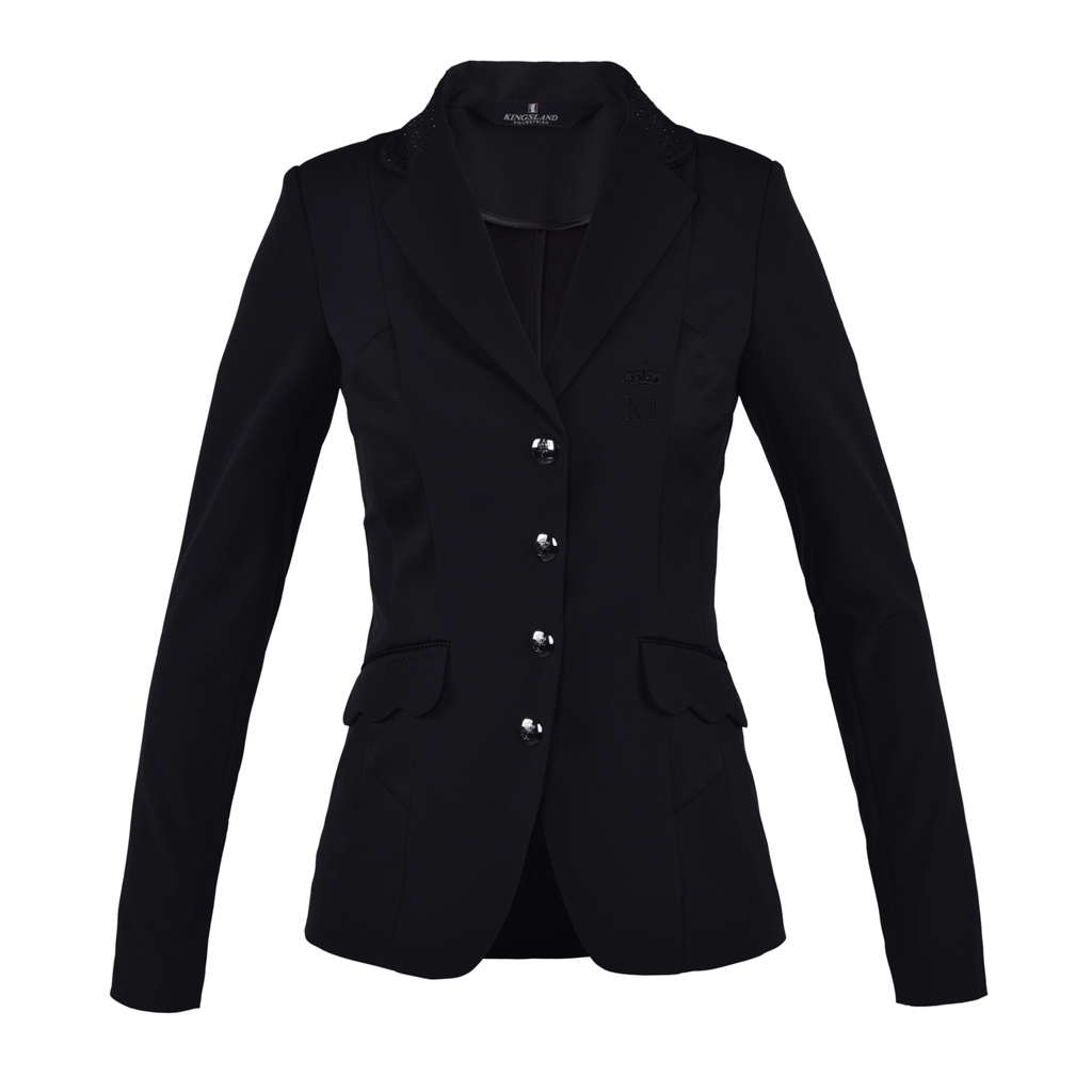 Veste de compétition noire avec col de brillants pour femme – Ossabaw - Kingsland