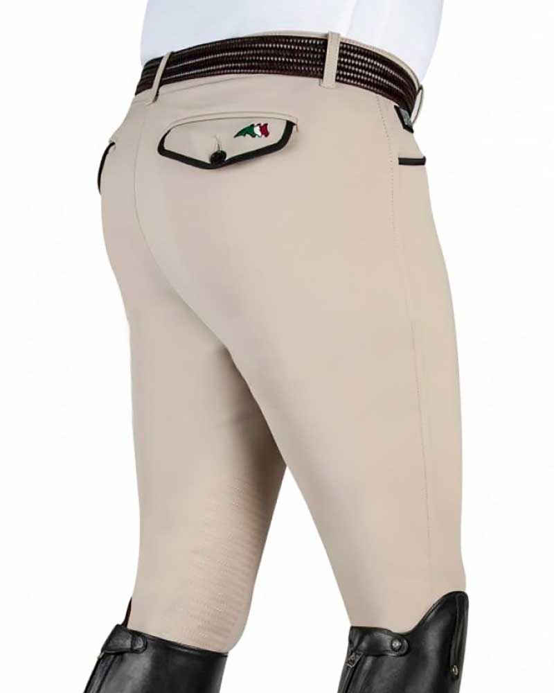 Pantalons d'hiver beige (grip aux genoux) pour homme Faber - Equiline
