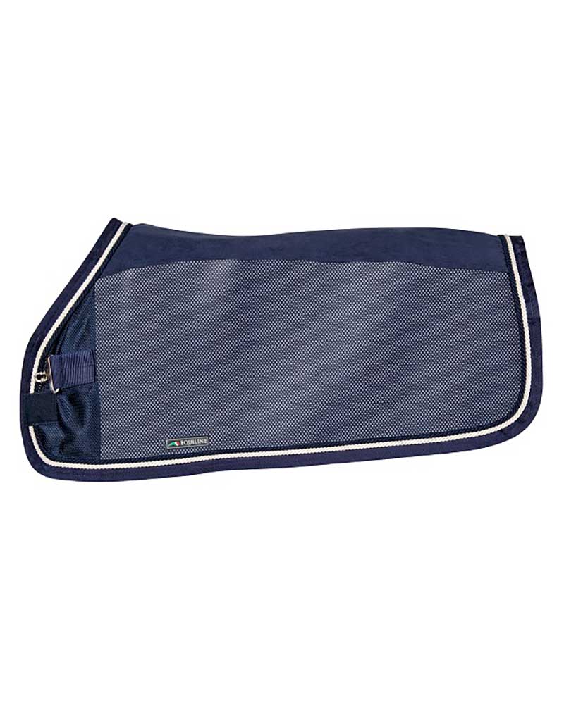 Navy Blue Fleece and Mesh Anti-Insect Horse Blanket – Venice - Equiline
