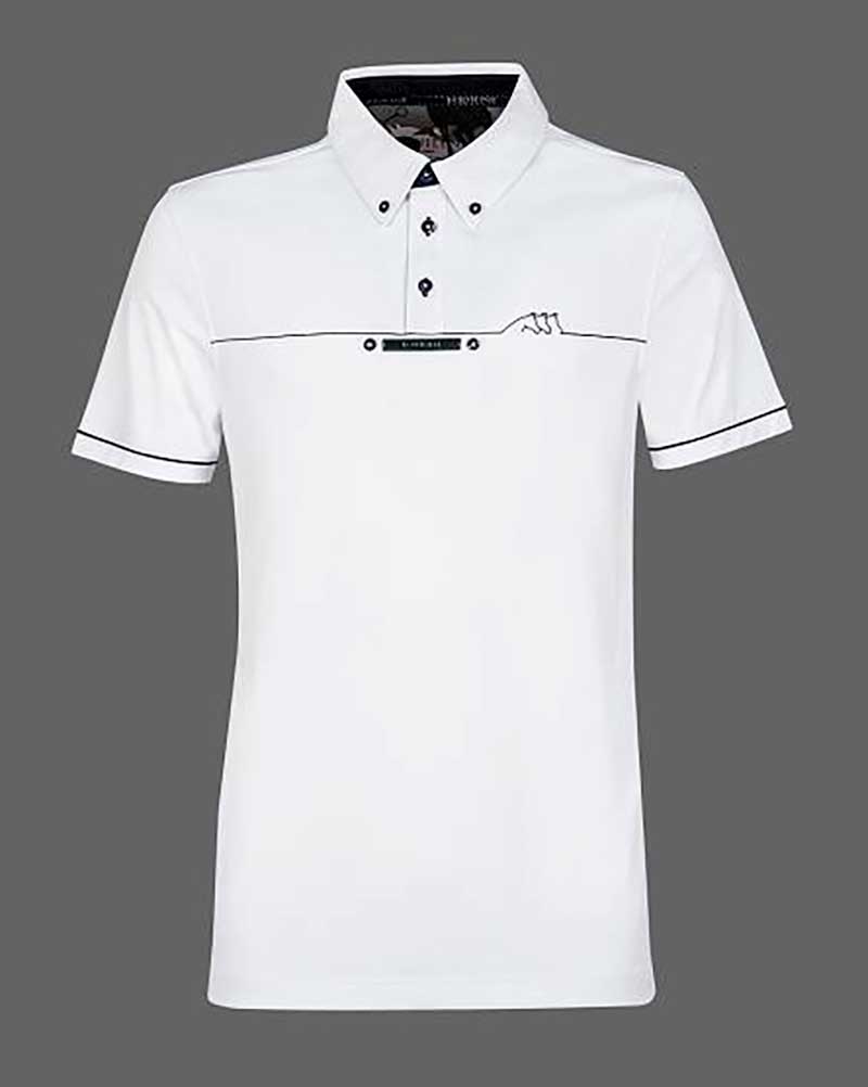 Polo de compétition blanc pour homme - Equiline