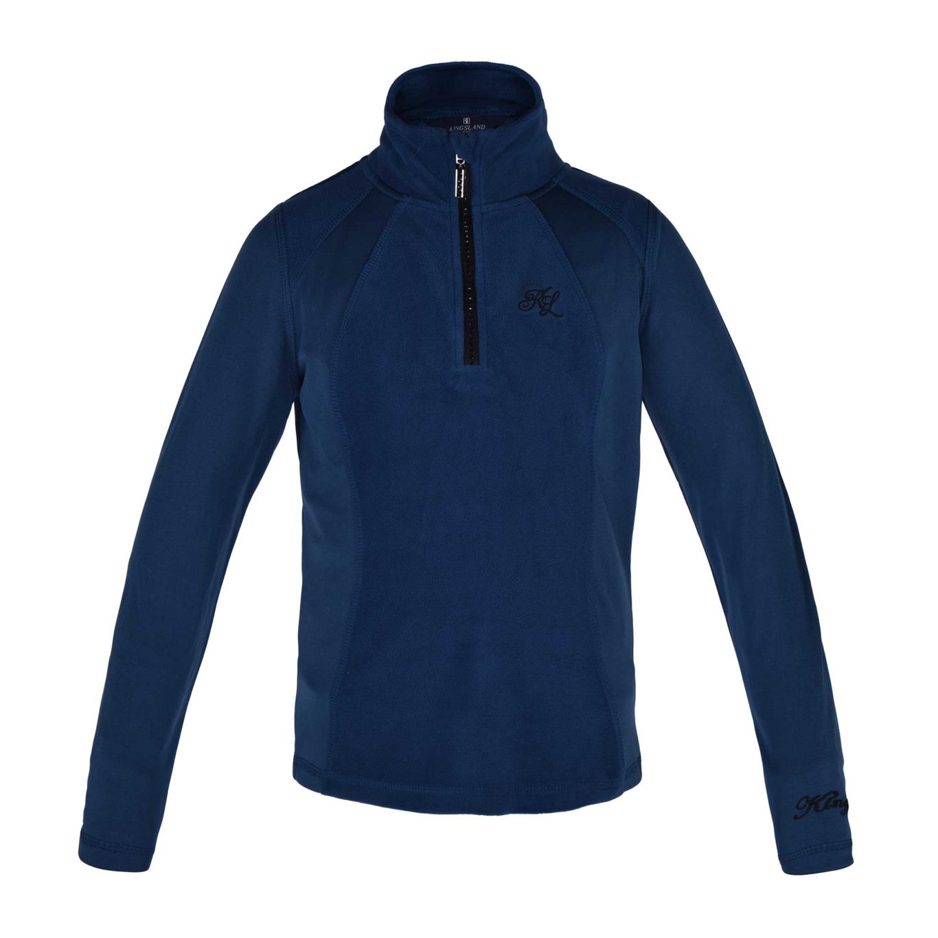 Dark blue fleece training T-shirt for girl – Michelle - Kingsland