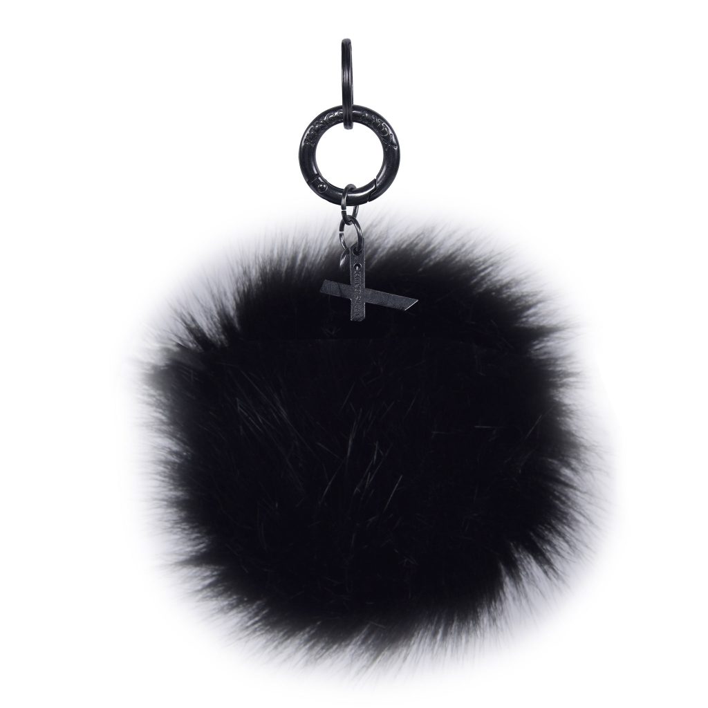 Llavero pompón de pelo sintético negro modelo Lomitos de Kingsland Dressage