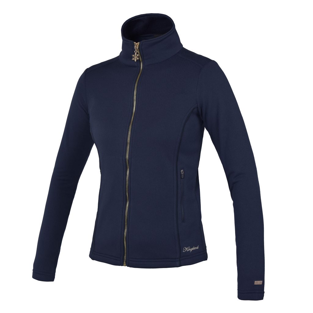 Veste polaire d'entraînement bleu marine pour femme - CD Salvamento - Kingsland Dressage