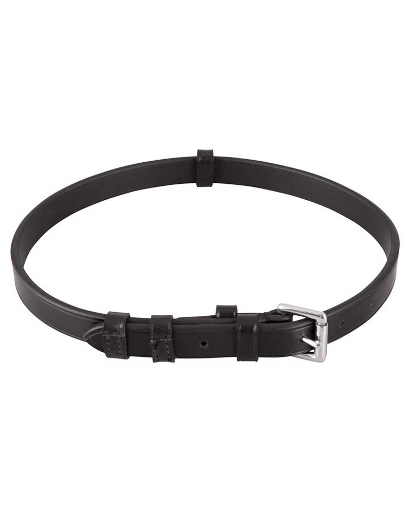 Black Leather Noseband for Horse - BR