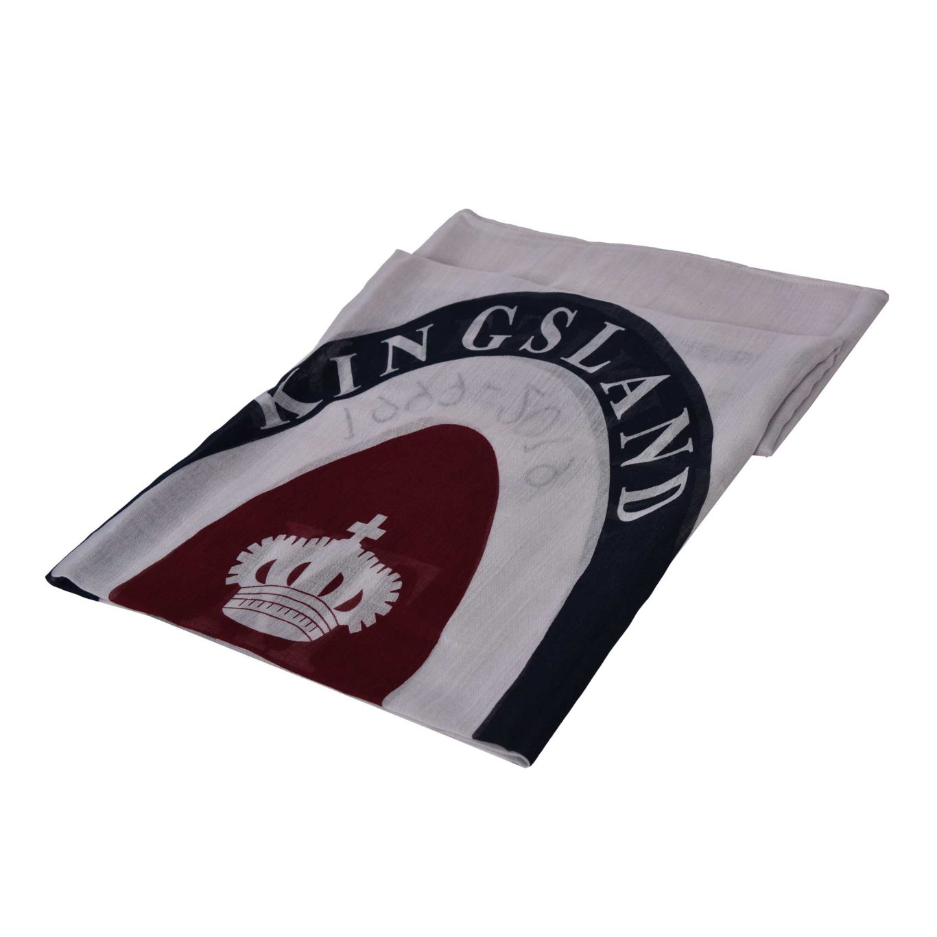 Foulard fin gris, bleu marine et bordeaux unisexe modèle Xixona - Kingsland