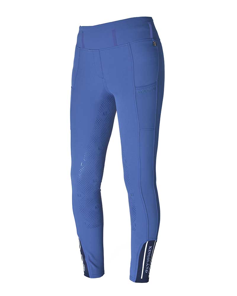 Pantalones pull-on con cintura ancha y elástica azules (grip culera) para mujer Katja - Kingsland