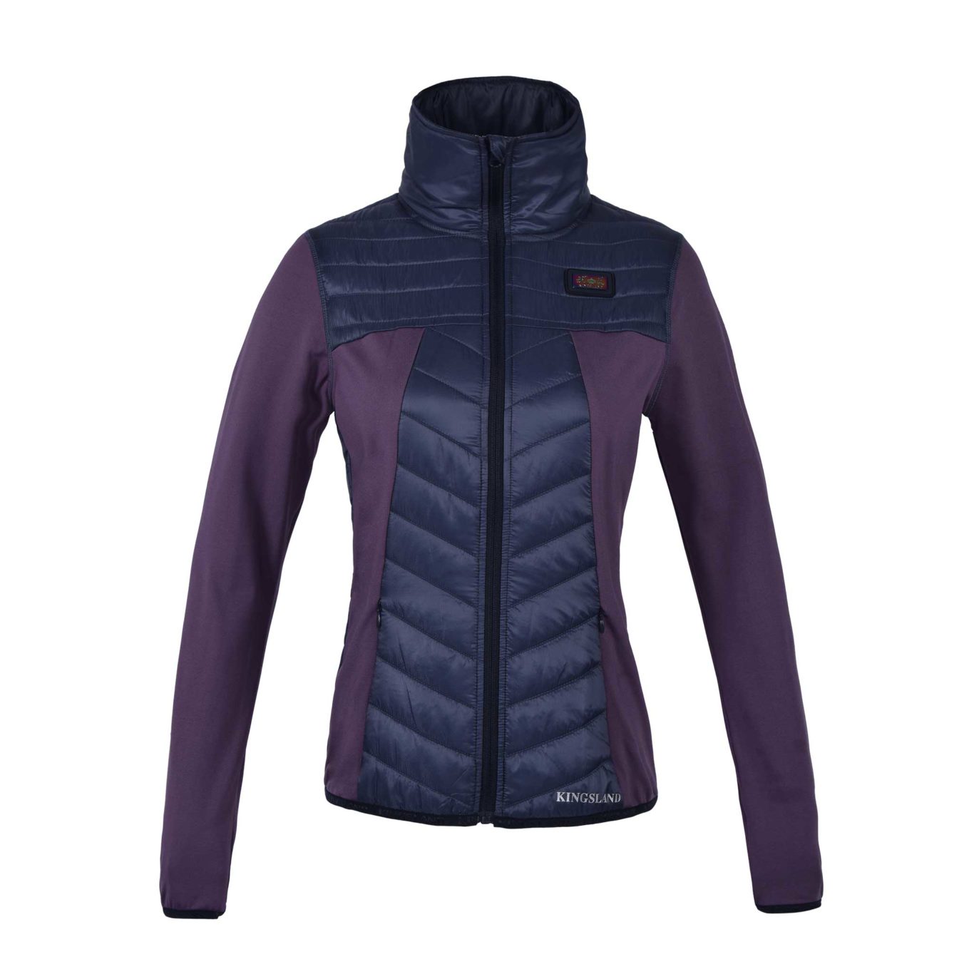 Navy blue and purple padded training jacket for women Klawock - Kingsland