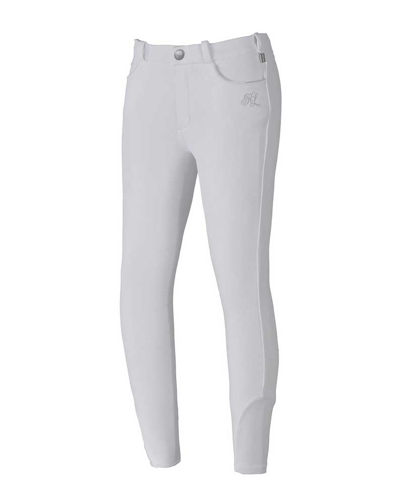 Girls’ white winter breeches (full seat grip) – KLkasmira - Kingsland