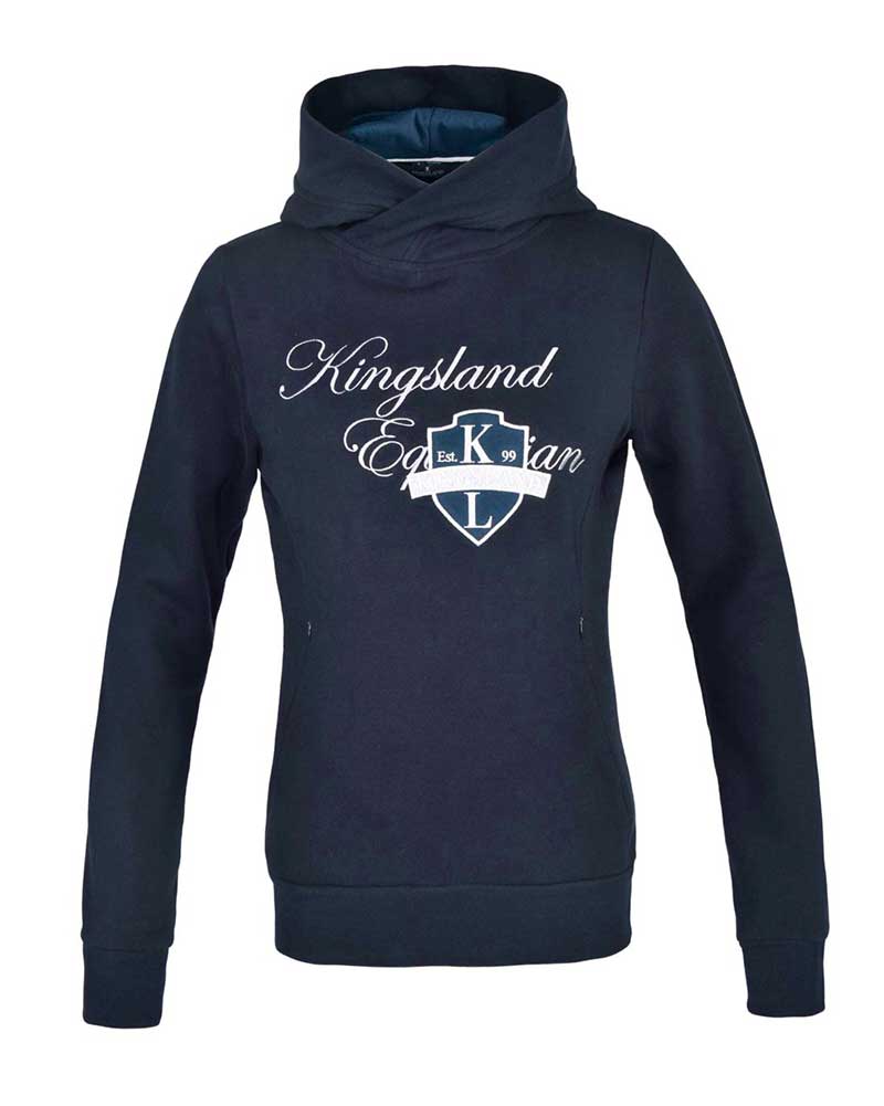 Navy blue fleece hoodie for women KLdeanna - Kingsland