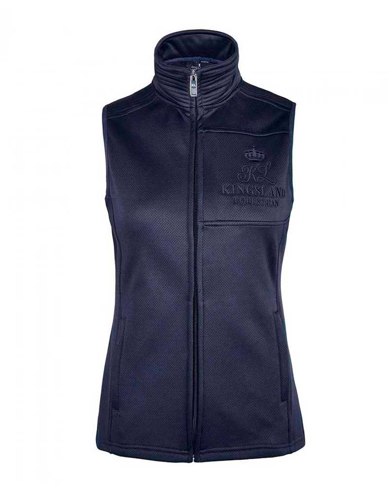 Women’s navy fleece vest – KLidella - Kingsland