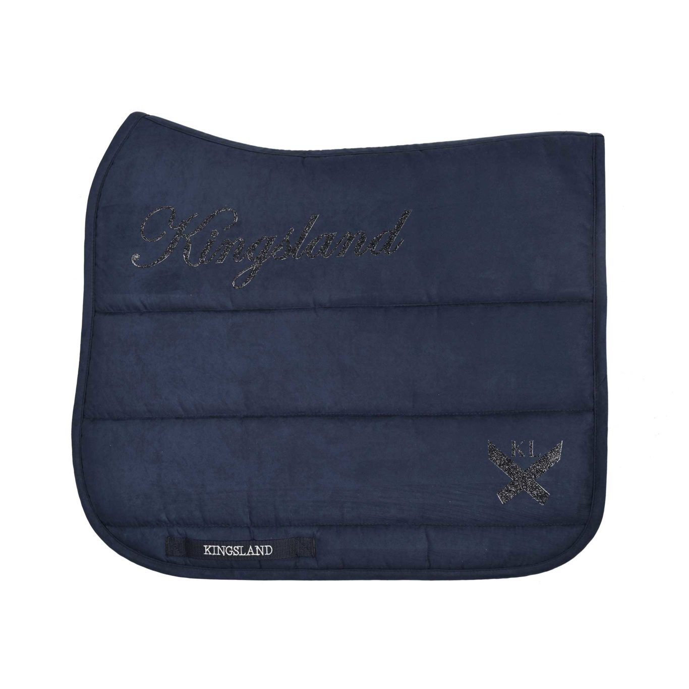 Tapis de dressage bleu marine pour cheval (full) modèle KLsaphir - Kingsland