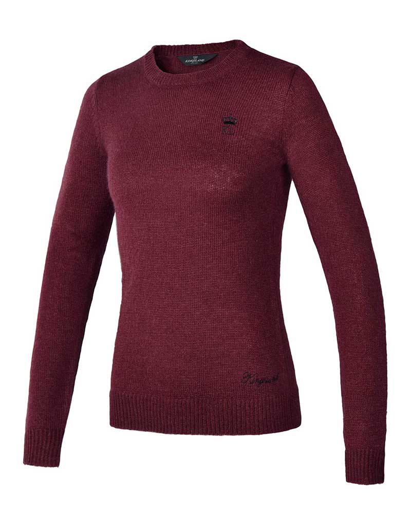 Burgundy knitted jersey for women - KLsavanna - Kingsland Dressage