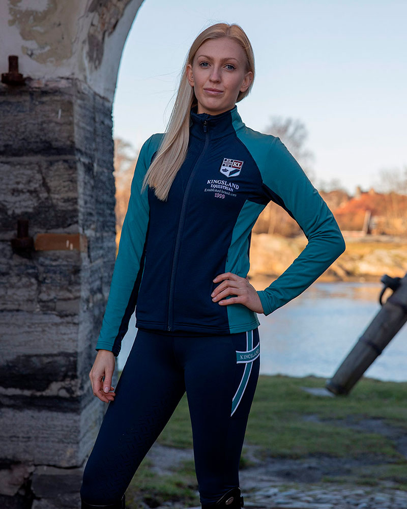 Navy and Turquoise Training Jacket for Women – KLignitia - Kingsland