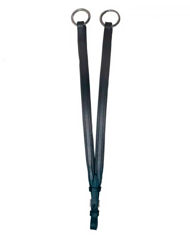 Demi-collier en cuir noir pour cheval Castecus - Zaldi