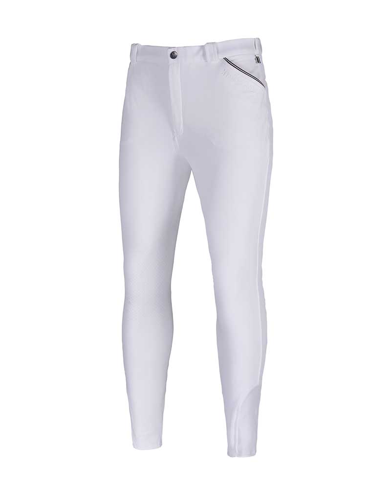 White Competition Breeches (Knee Grip) for Men – KLkenton - Kingsland