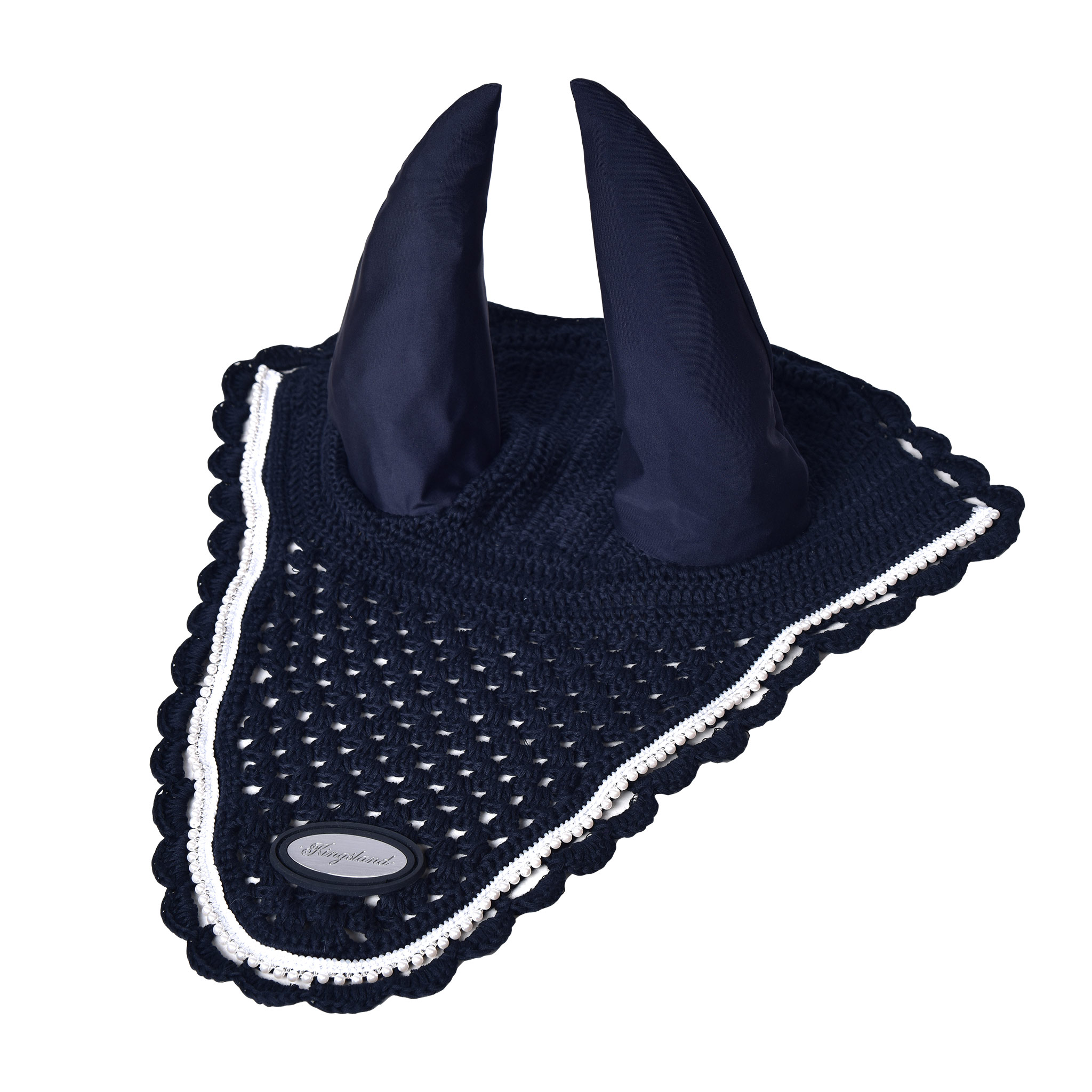 Orejeras de crochet azul marino para caballo - KLjenci - Kingsland Dressage